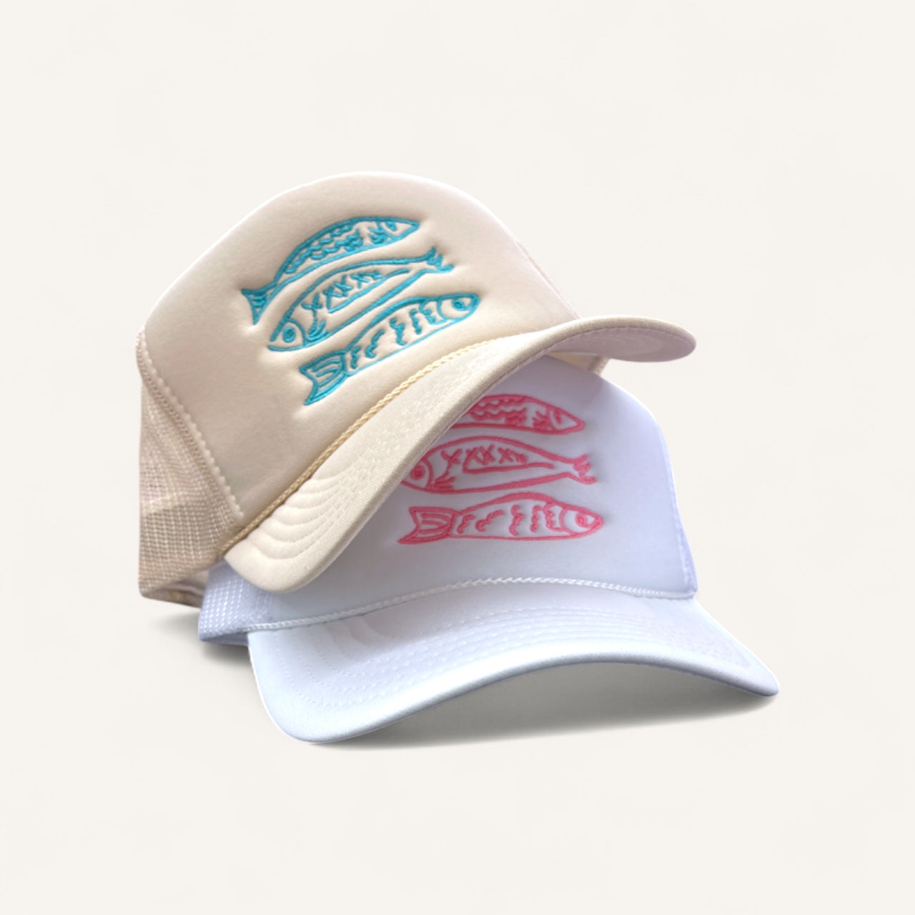 Three Fish Foam Trucker Hat
