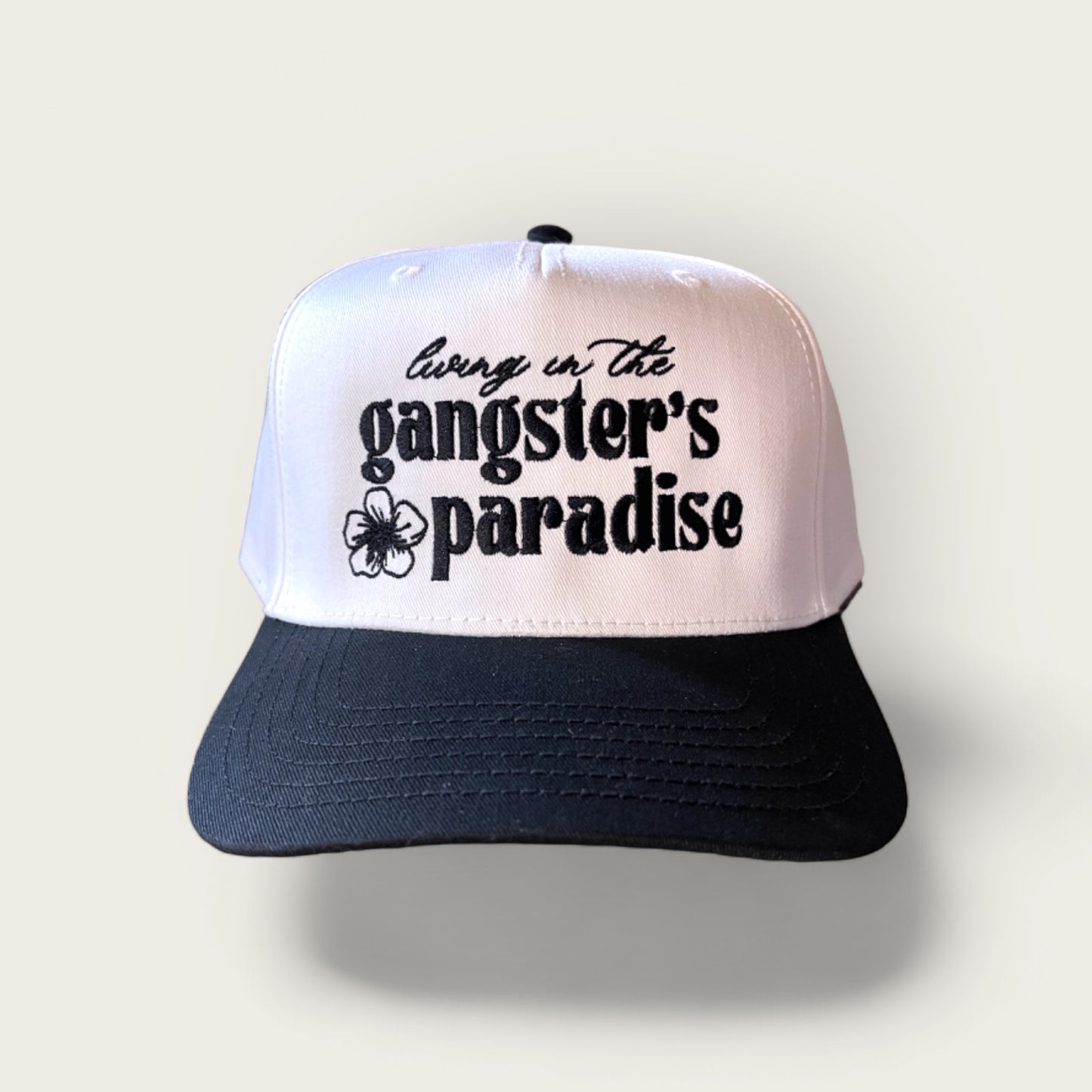 Gangsters Paradise Classic Trucker Hat | Black & White