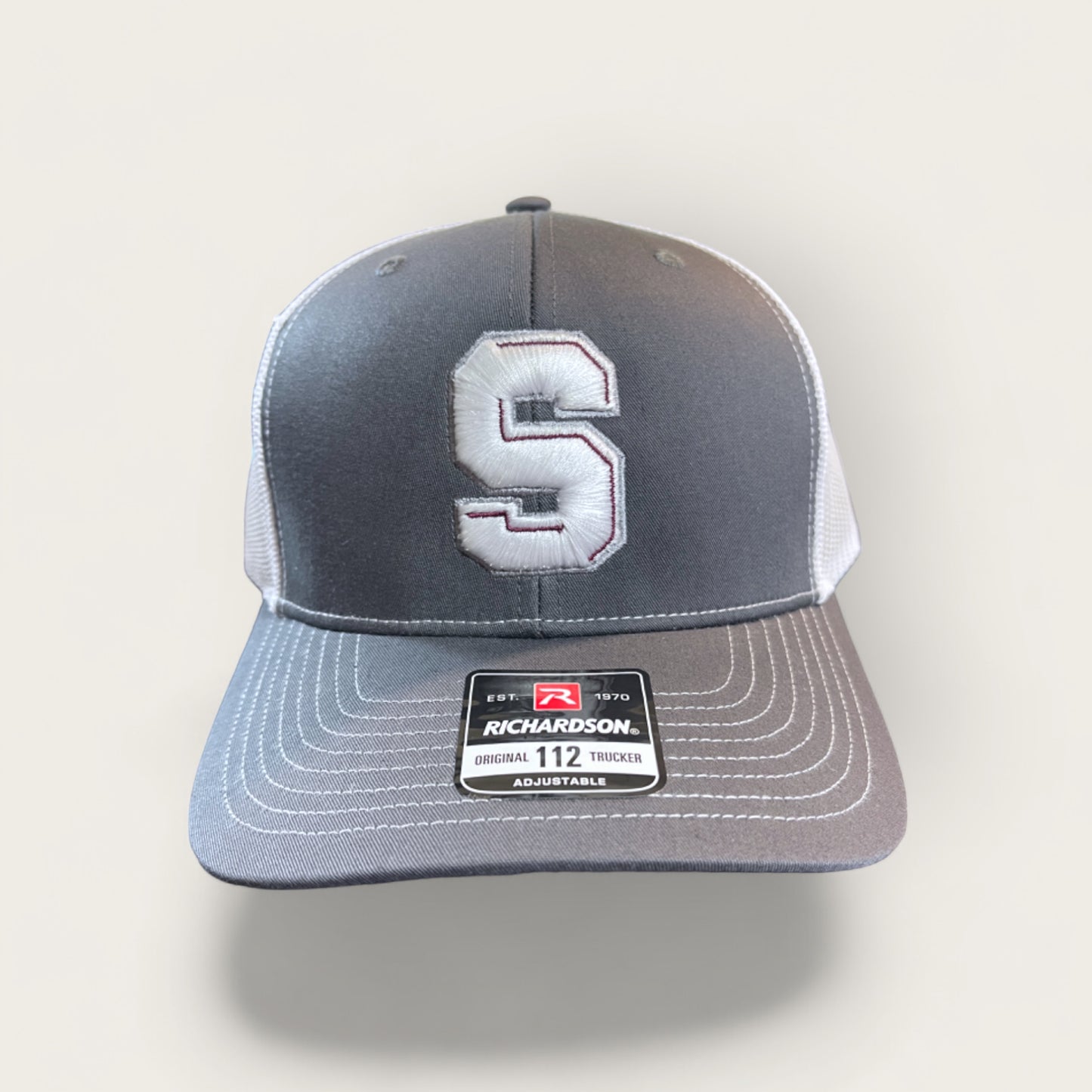 Sherman S 3D Embroidery | Richardson 112 Snapback | Charcoal/White