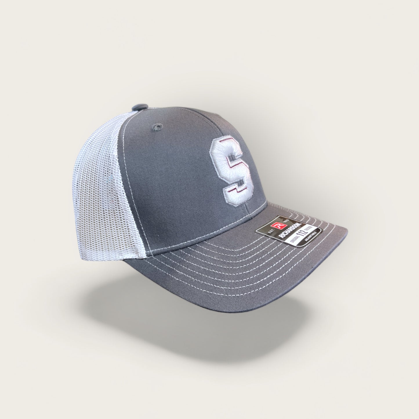 Sherman S 3D Embroidery | Richardson 112 Snapback | Charcoal/White