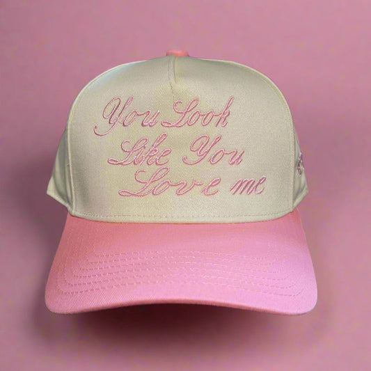 You Look Like You Love Me Trucker Hat | Pink/Tan
