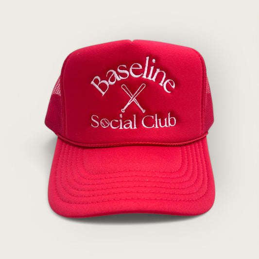Baseline Social Club Foam Trucker Hat | Baseball Trucker Hat