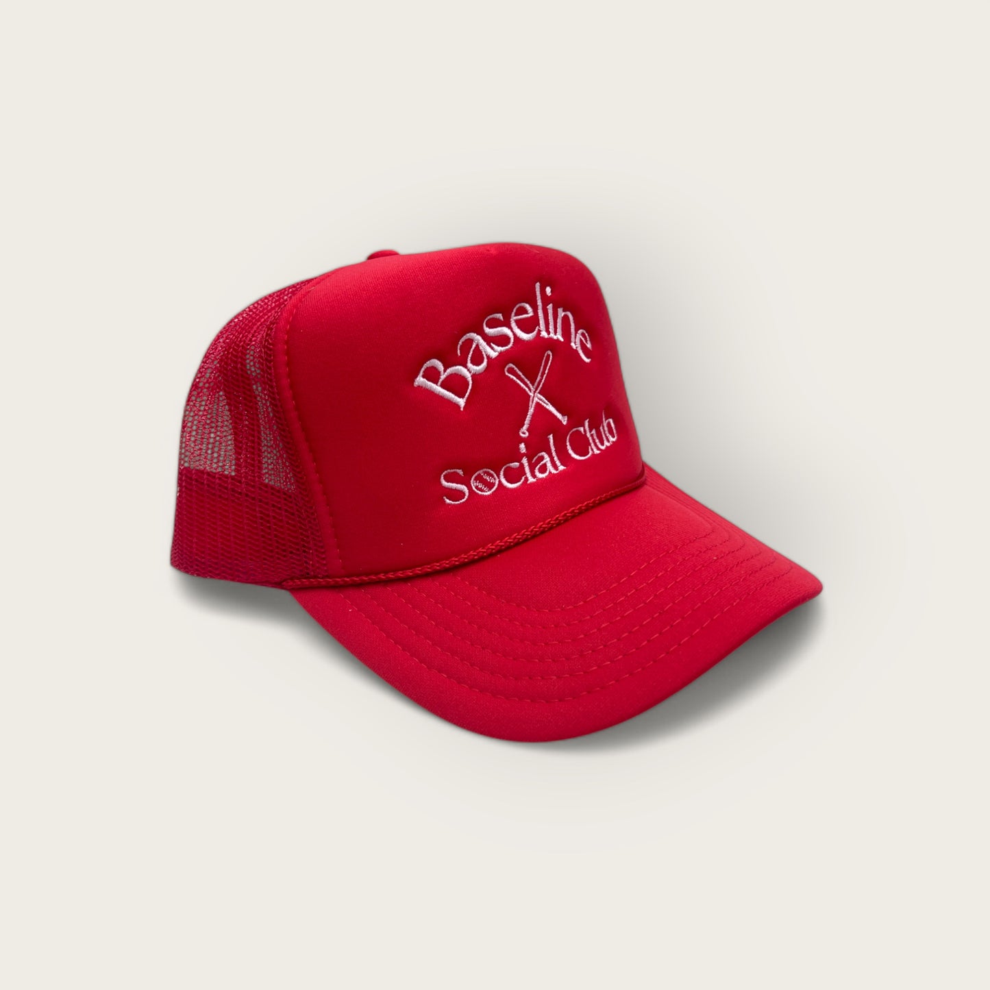 Baseline Social Club Foam Trucker Hat | Baseball Trucker Hat