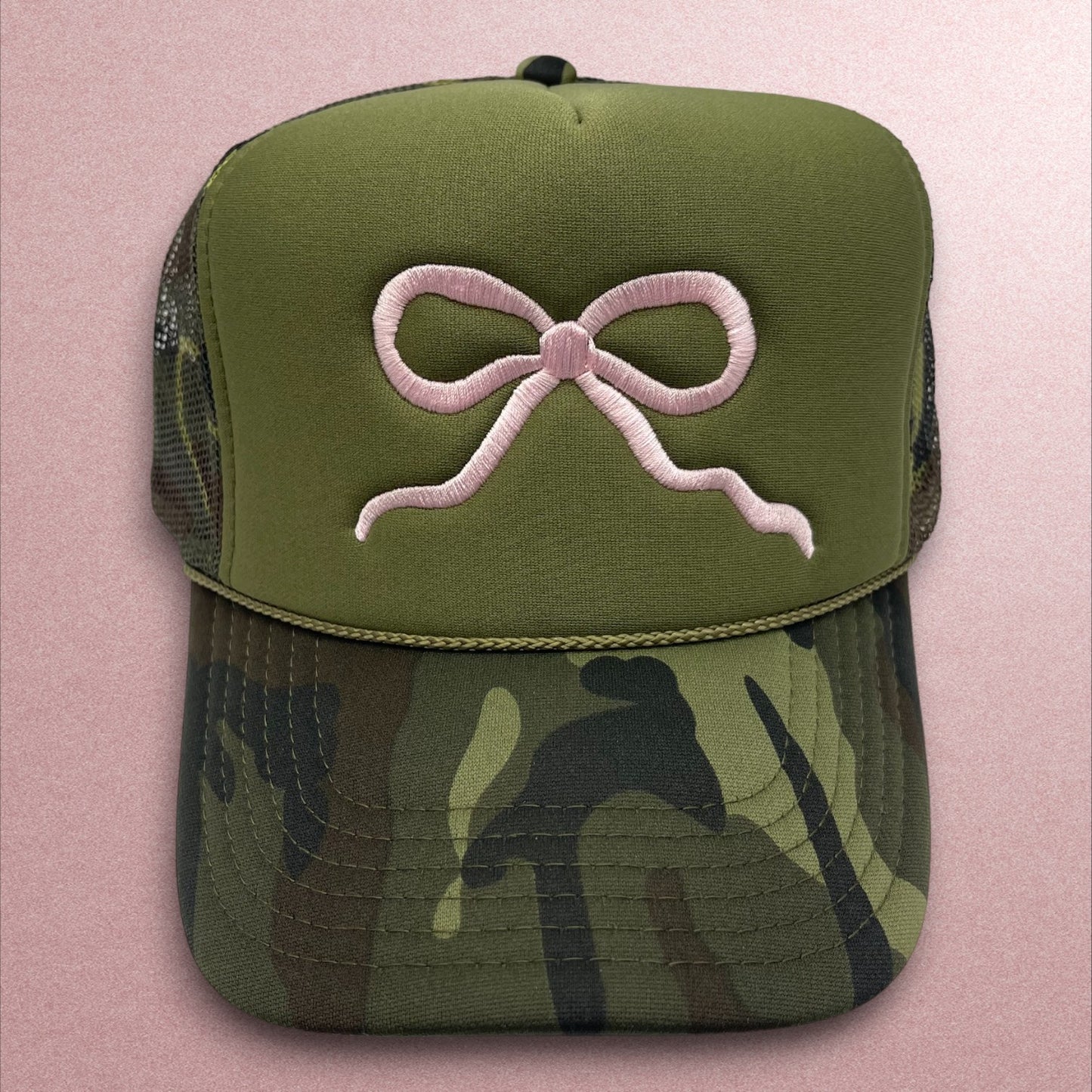 Pink Bow Trucker Hat