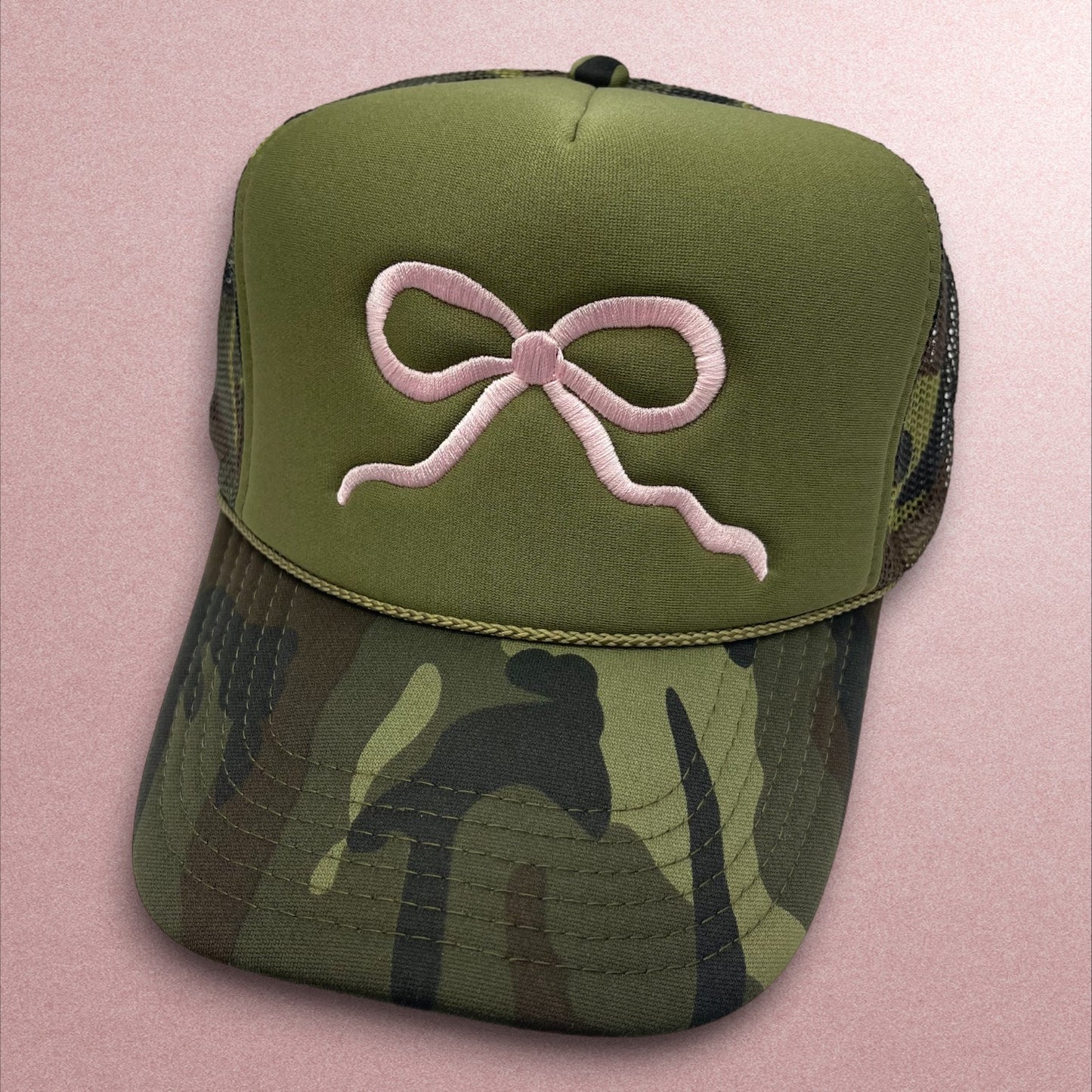 Pink Bow Trucker Hat