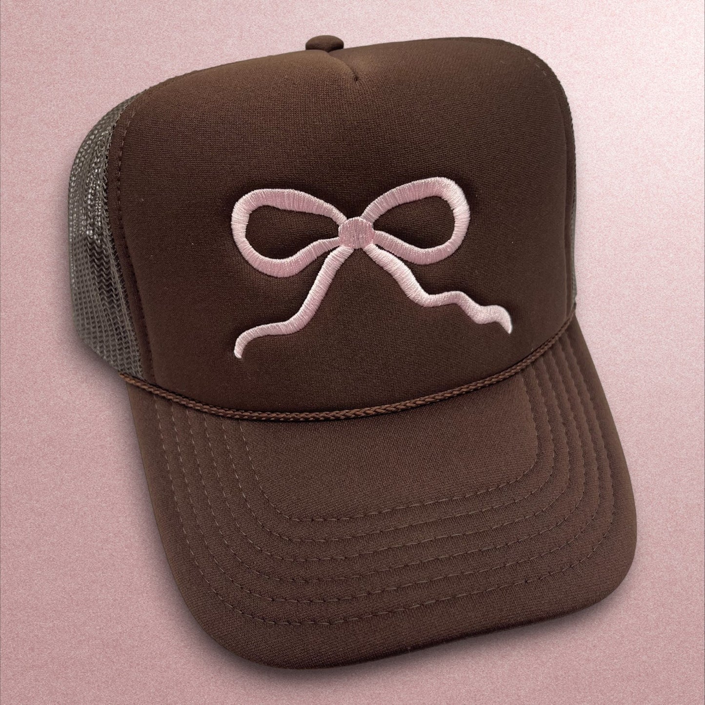 Pink Bow Trucker Hat