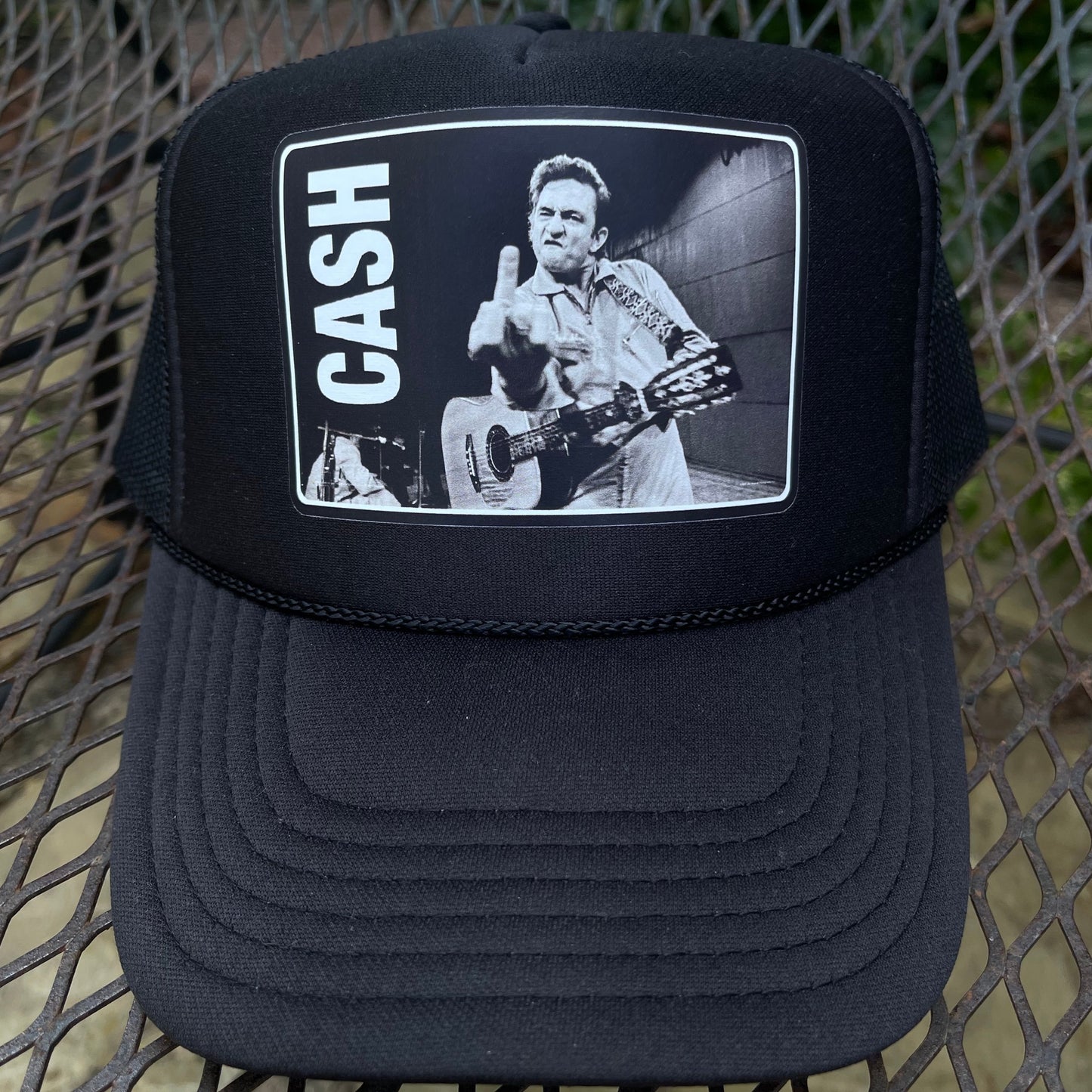 Johnny Cash Trucker Hat | Black