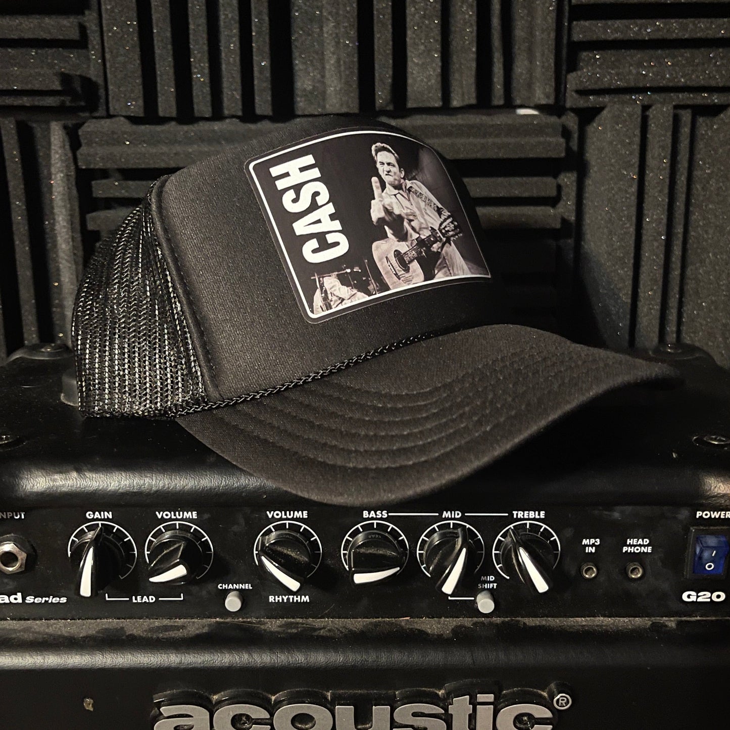Johnny Cash Trucker Hat | Black