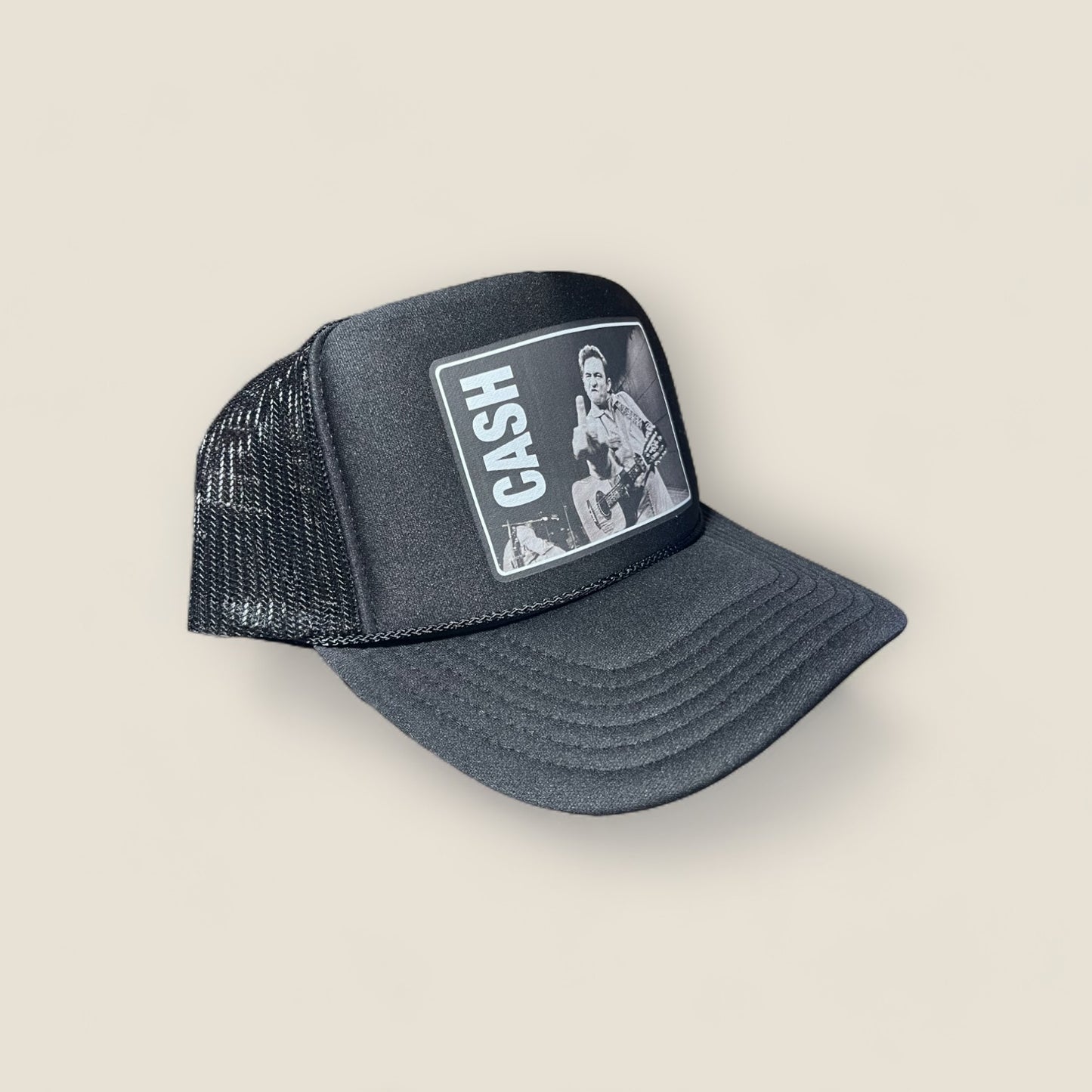 Johnny Cash Trucker Hat | Black