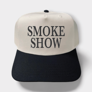 Smoke Show Classic Trucker Hat | White/Black